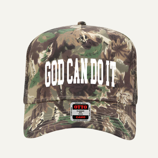 "God Can Do It" Camo Hat