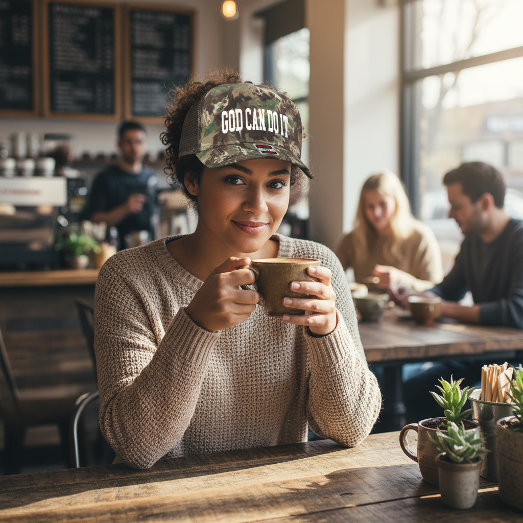"God Can Do It" Camo Hat