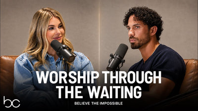 Tasha Layton and host Bobby Chandler on the Believe The Impossible Podcast episode Worship Through the Waiting