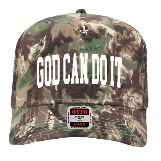 "God Can Do It" Camo Hat